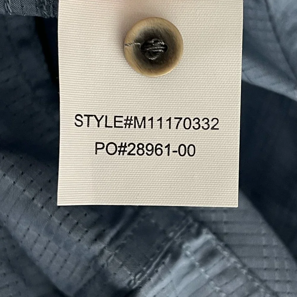 NWT prAna Cayman Shirt Small Blue Note Yarn Dye Melange Woven Check - Picture 14 of 16